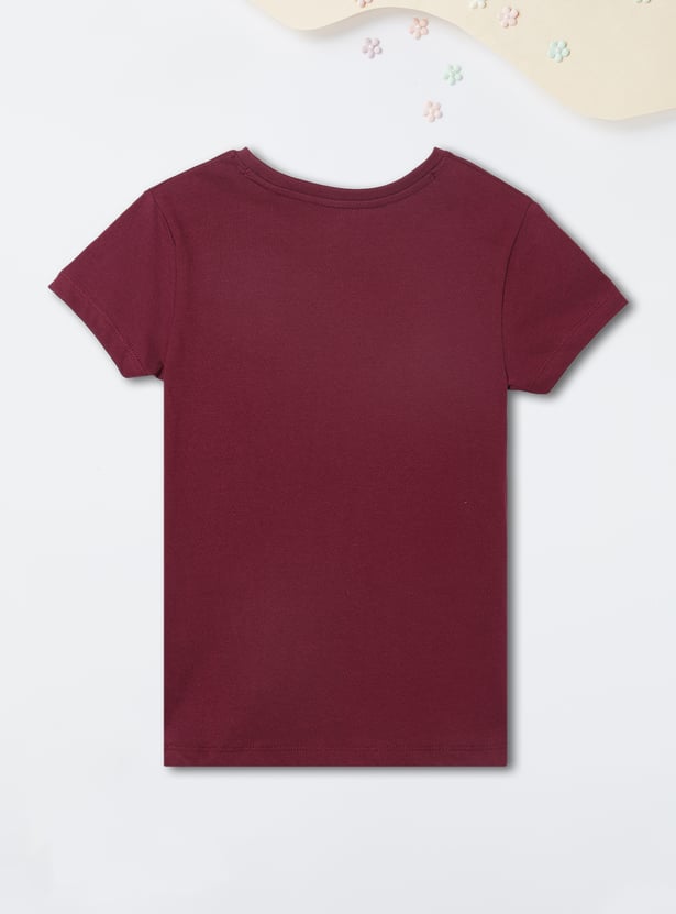 Girls Printed T-shirt - Pack of 2