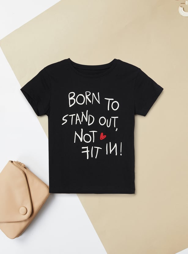 Girls Printed T-shirts - Pack of 2