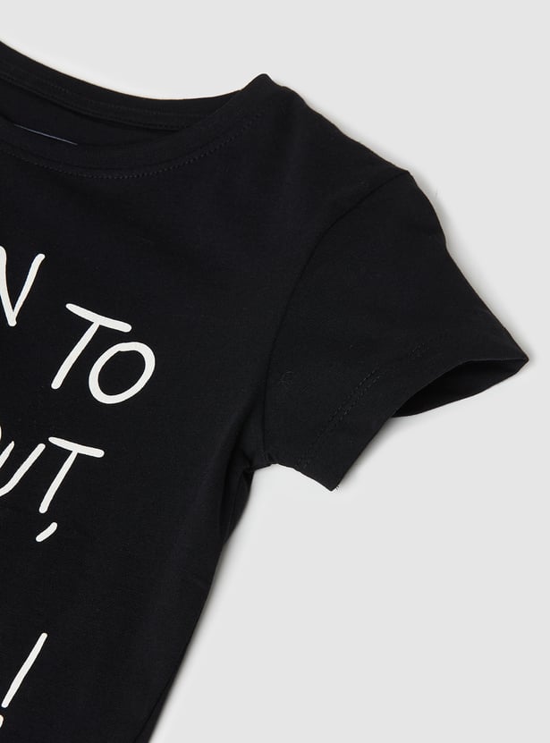 Girls Printed T-shirts - Pack of 2