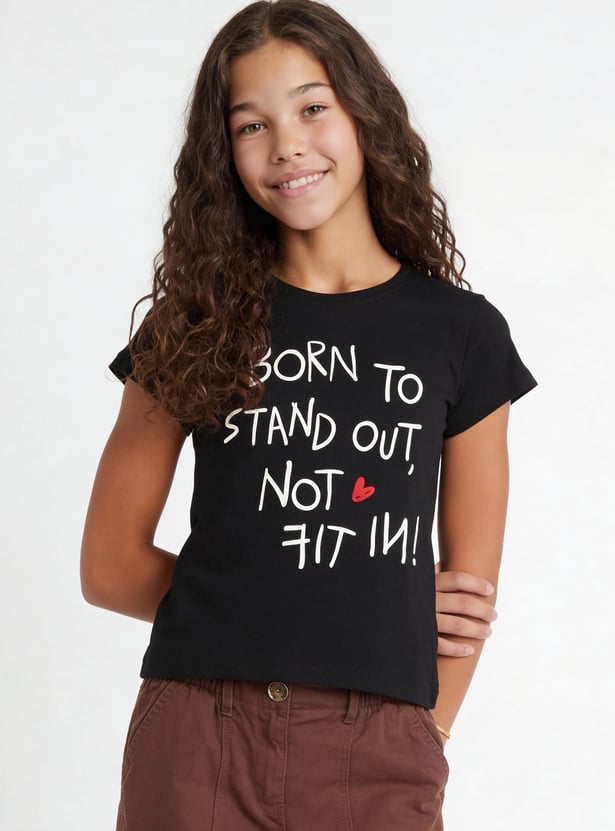 Girls Printed T-shirt - Pack of 2