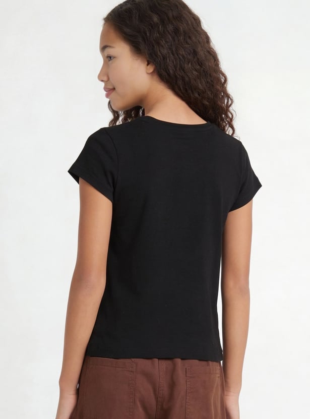 Girls Printed T-shirt - Pack of 2