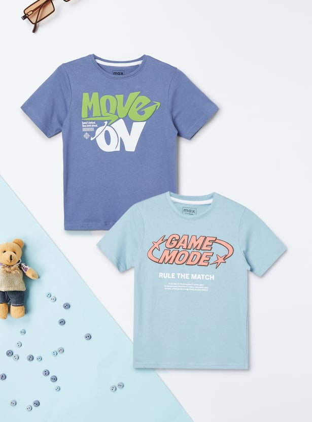 Boys Printed T-shirt - Pack of 2