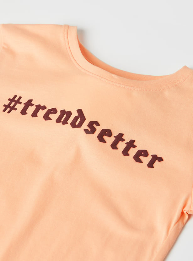 Girls Printed T-shirt - Pack of 2