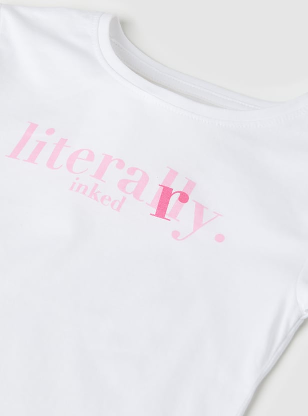 Girls Printed T-shirts - Pack of 2