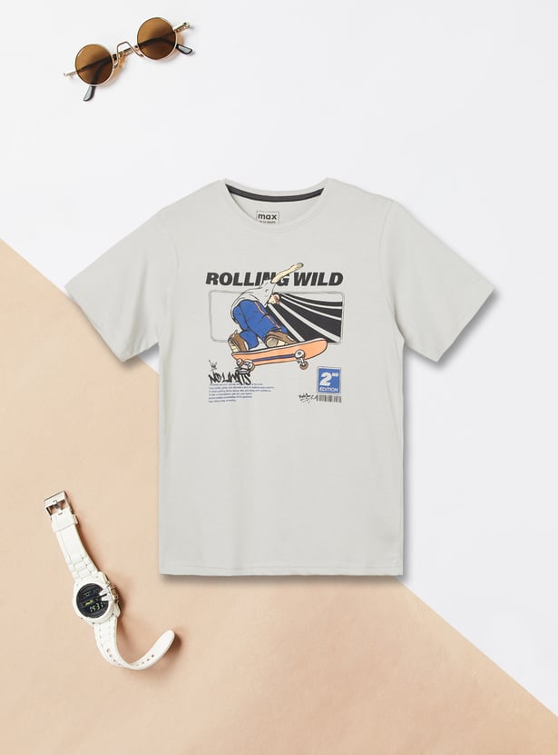 Boys Printed T-shirts - Pack of 2