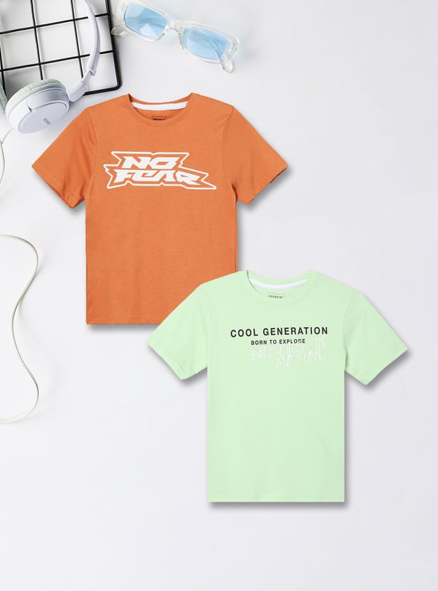 Boys Printed T-shirt - Pack of 2