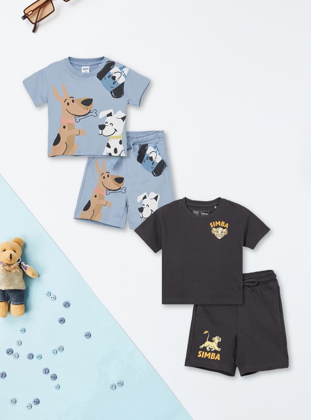 Boys Printed Shorts Set - Pack of 2