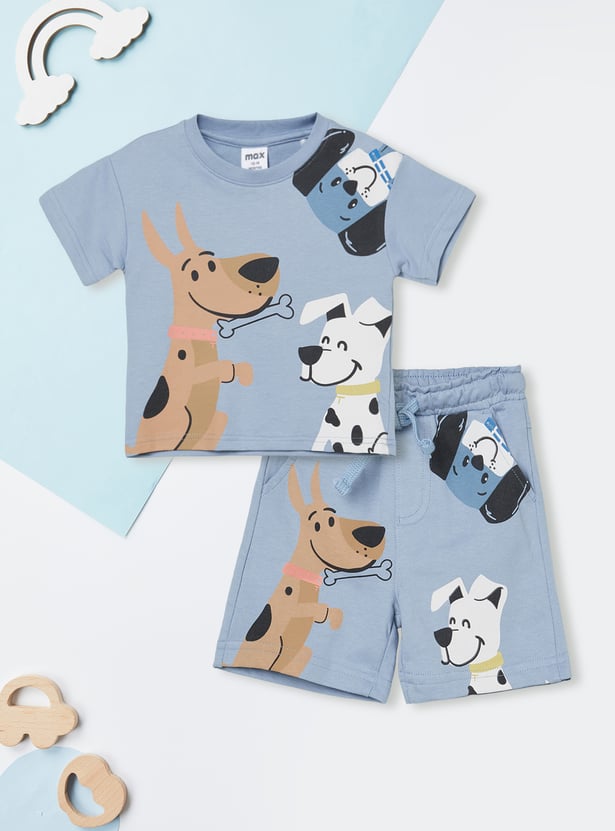 Boys Printed Shorts Set - Pack of 2