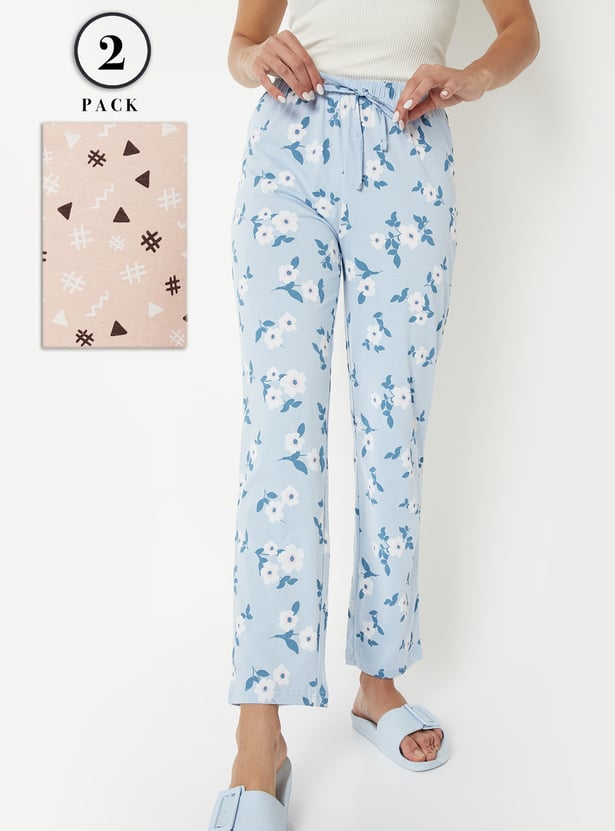 Women Printed Pyjama - Pack of 2