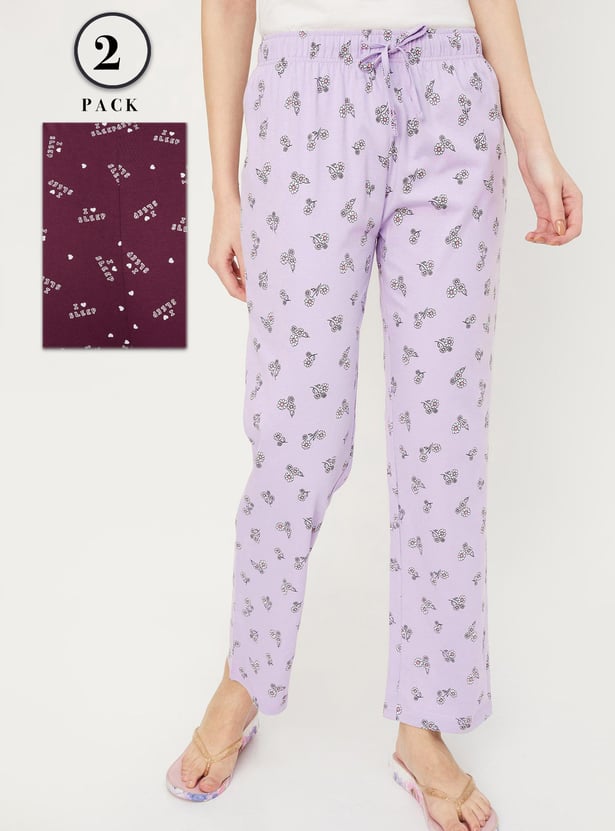 Women Printed Pyjama - Pack of 2