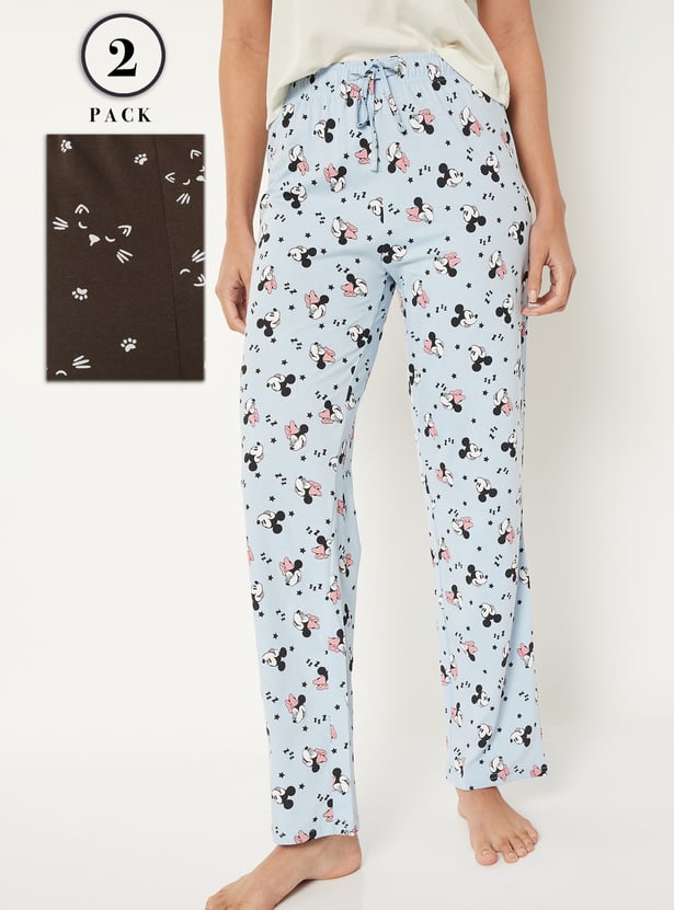 Women Printed Pyjama - Pack of 2