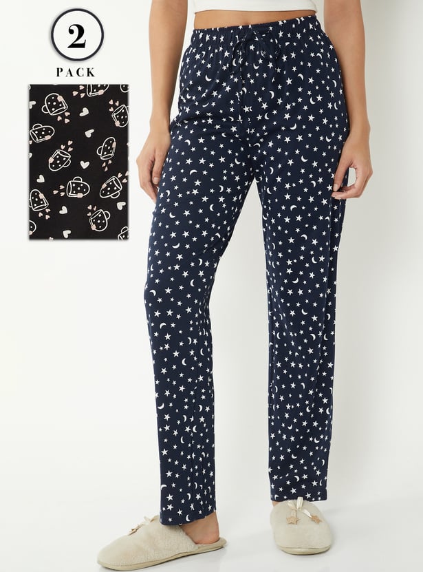 Women Printed Pyjamas - Pack of 2