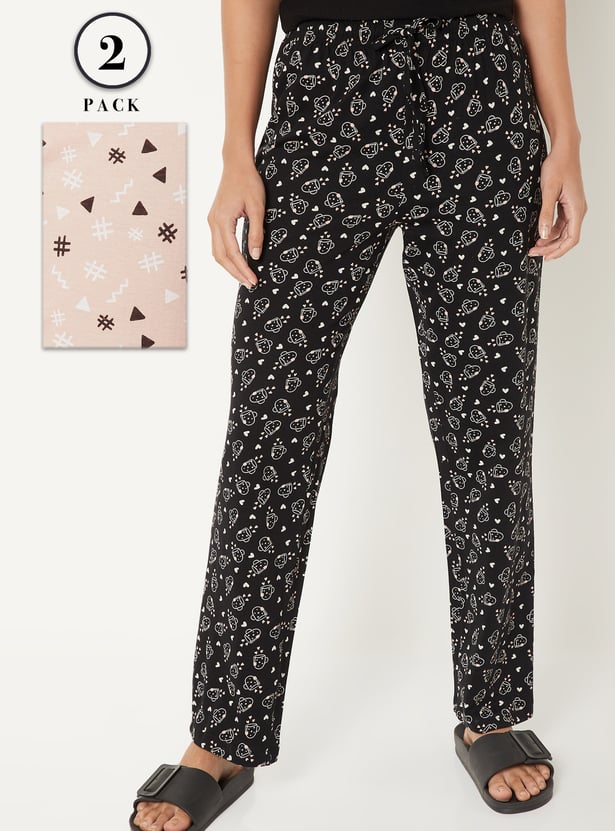 Women Printed Pyjamas - Pack of 2