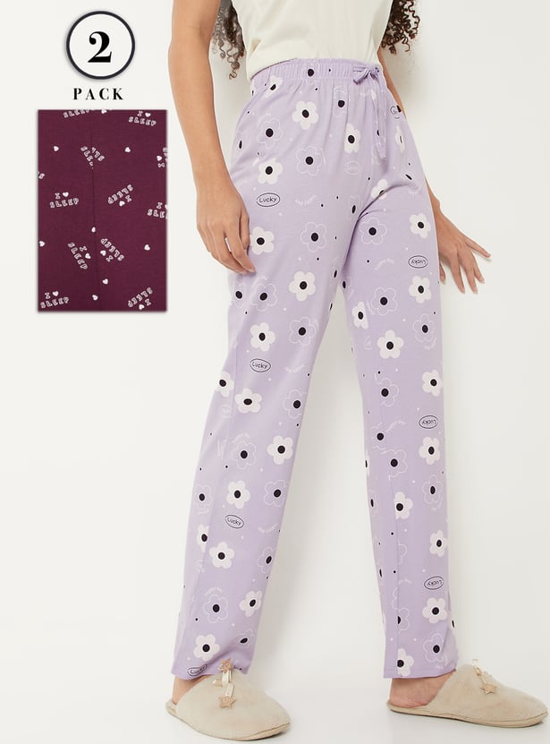 Women Printed Pyjamas - Pack of 2