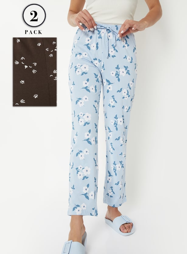 Women Printed Pyjamas - Pack of 2