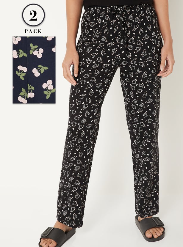 Women Printed Pyjama - Pack of 2