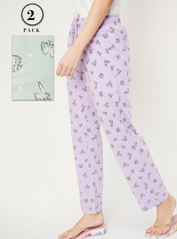 Women Printed Pyjamas - Pack of 2