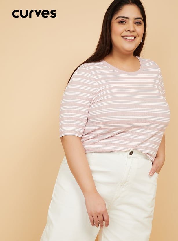 Women Striped T-shirt - Pack of 2
