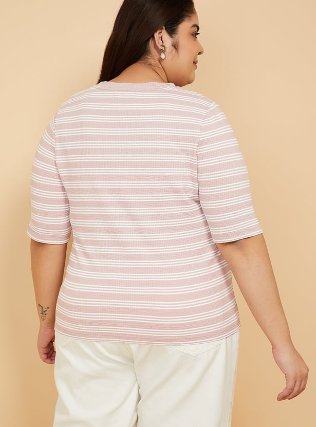 Women Striped T-shirt - Pack of 2