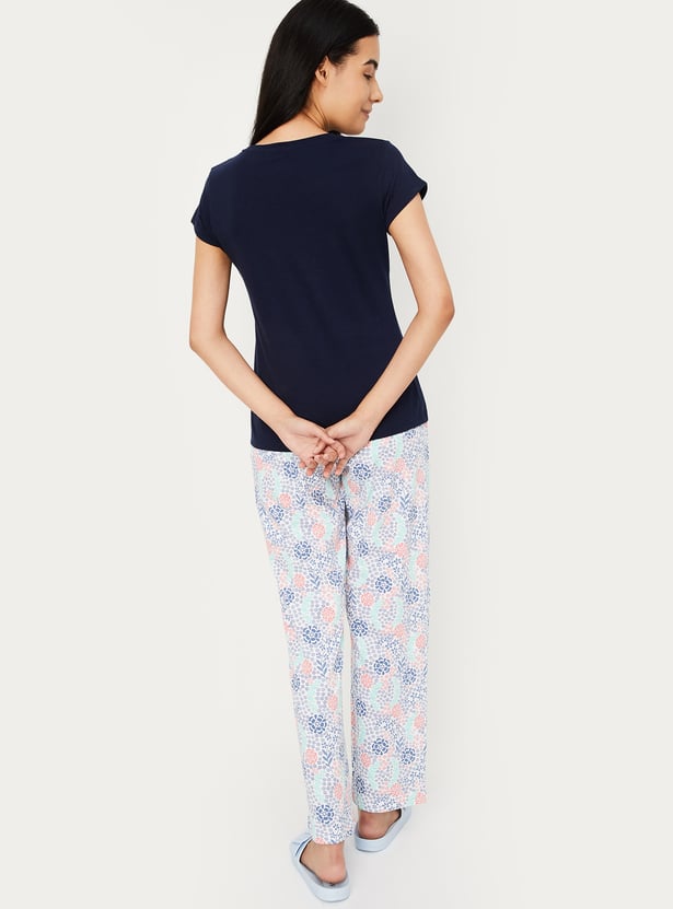 Women Printed PJ Set