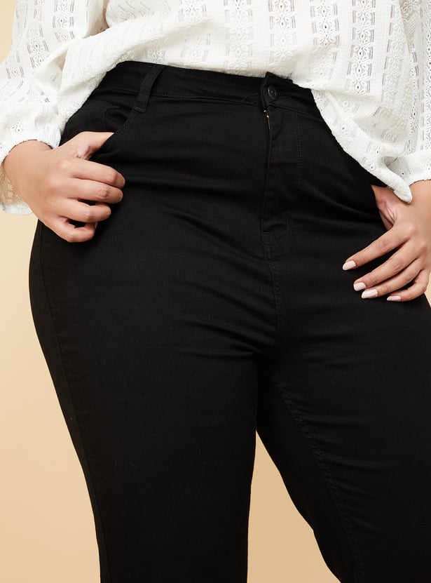 Women Solid Pencil Fit Jeans