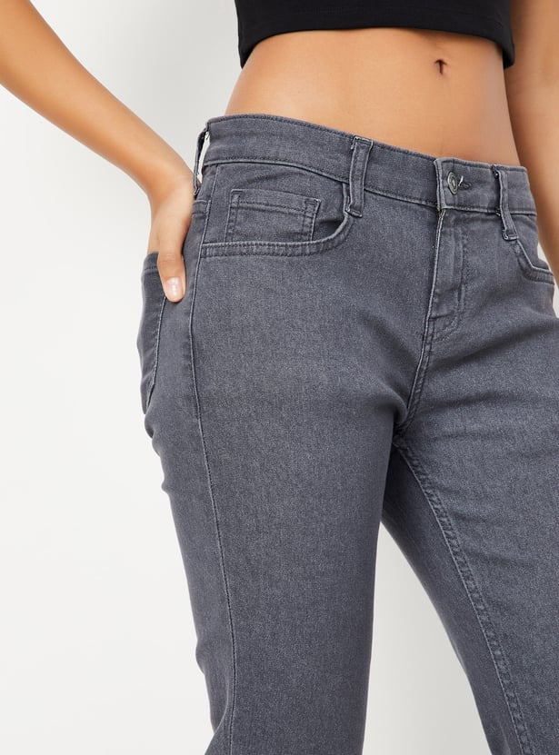 Women Solid Pencil Fit Jeans