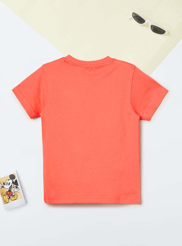 MAX Boys Printed Crew Neck T-shirt