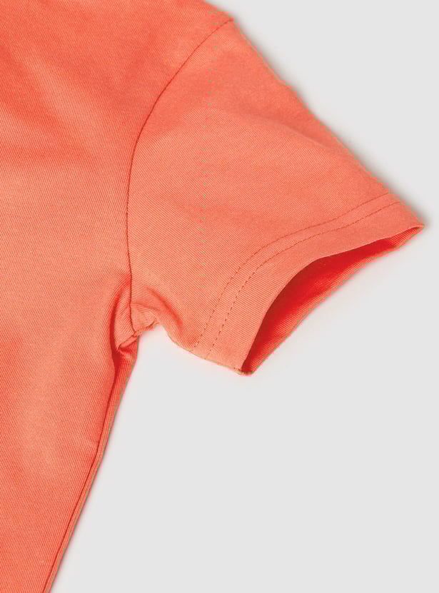 MAX Boys Printed Crew Neck T-shirt