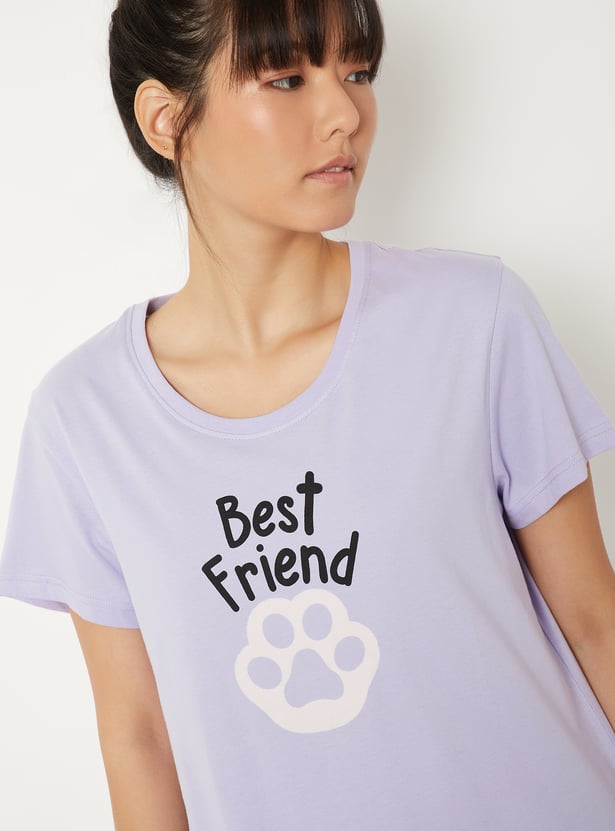 Women Printed PJ Set