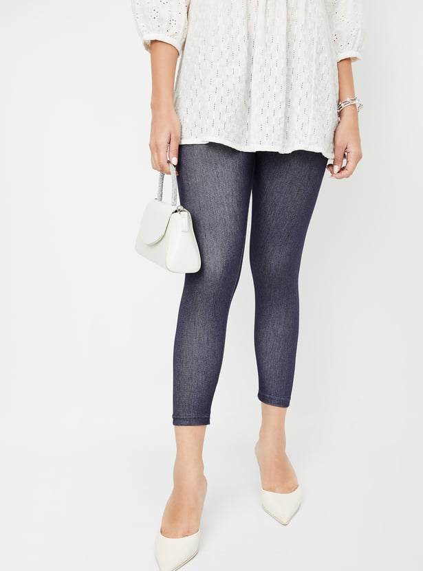 Women Solid Flexi Leggings
