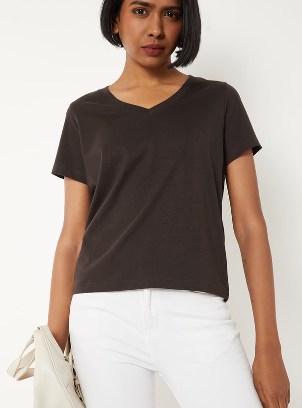 Women Heathered T-shirt