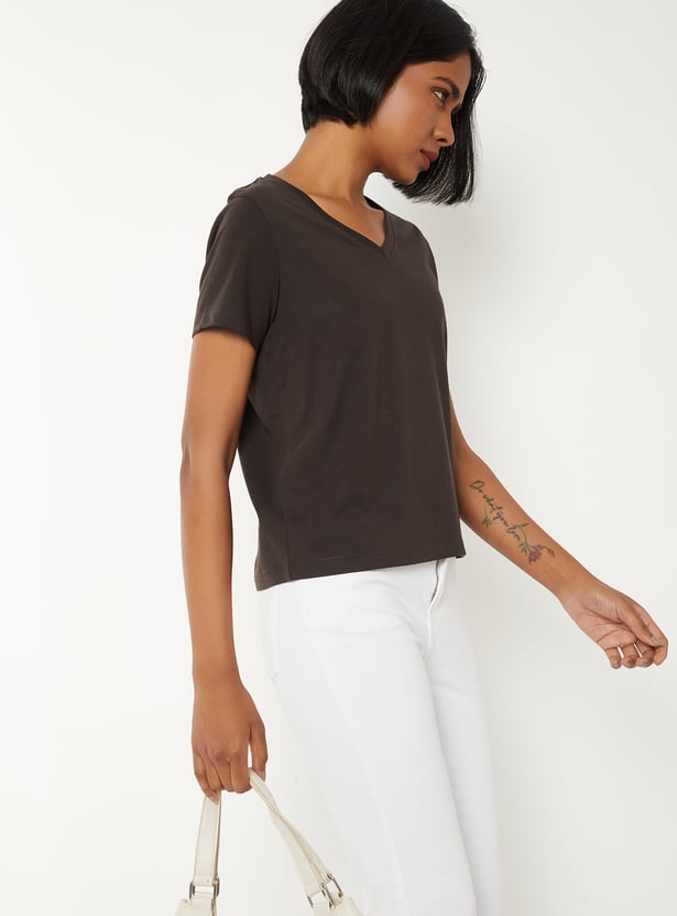 Women Heathered T-shirt