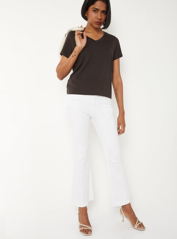 Women Heathered T-shirt