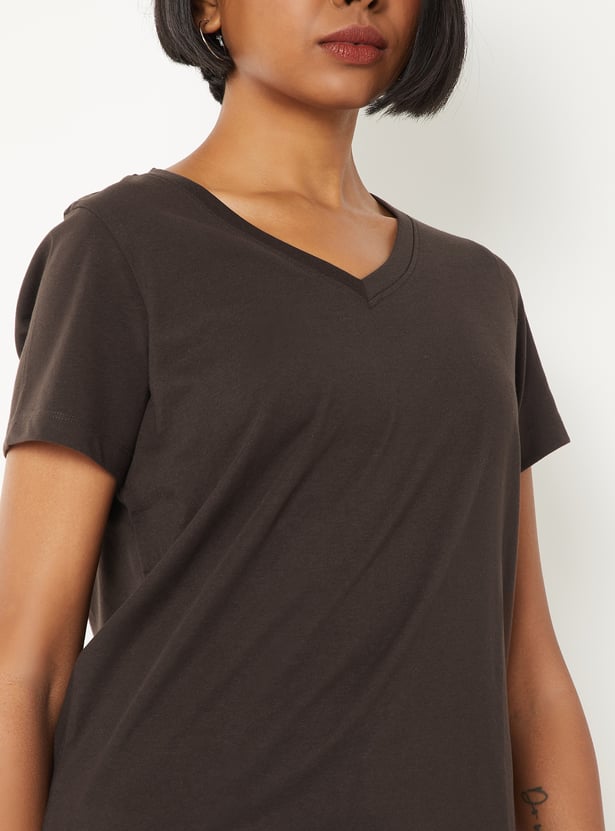 Women Heathered T-shirt