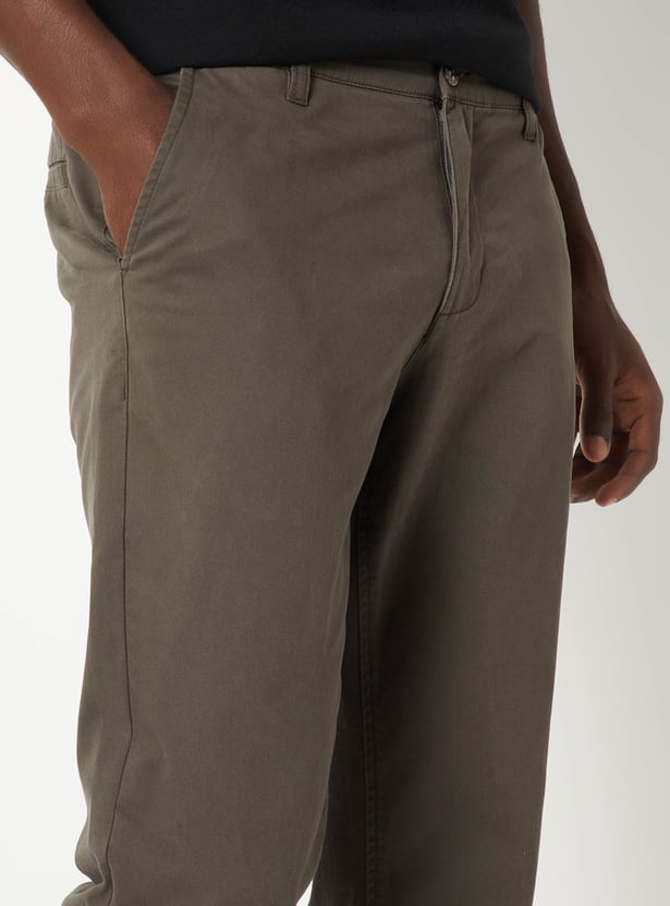 Men Slim Fit Stretch Chinos