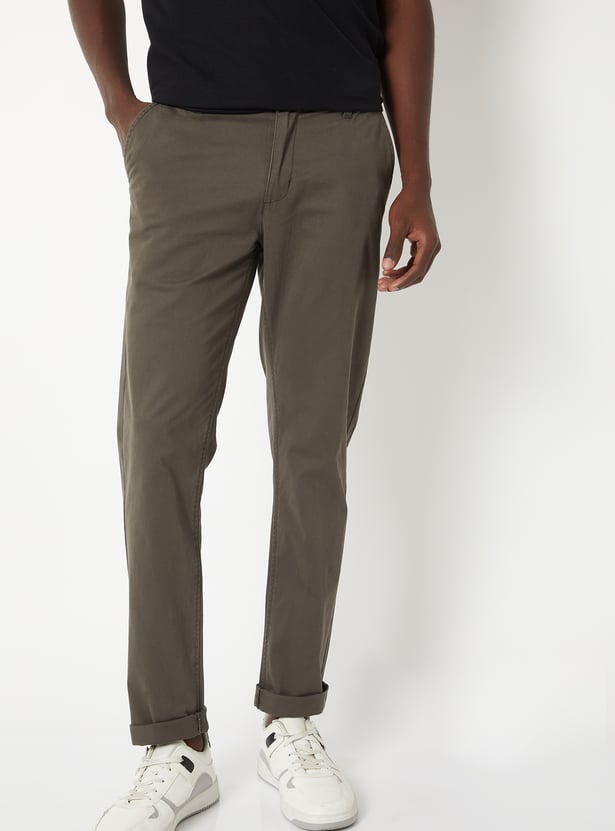 Men Slim Fit Stretch Chinos