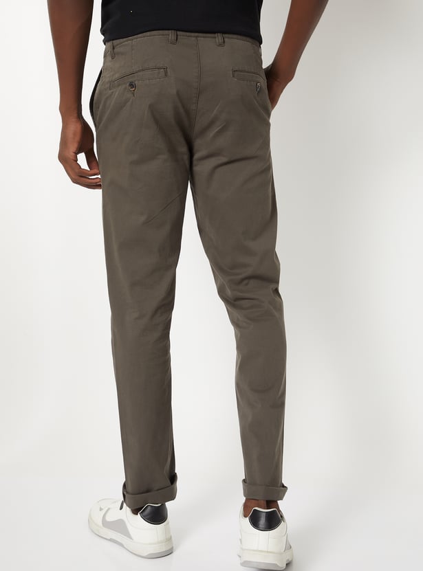 Men Slim Fit Stretch Chinos