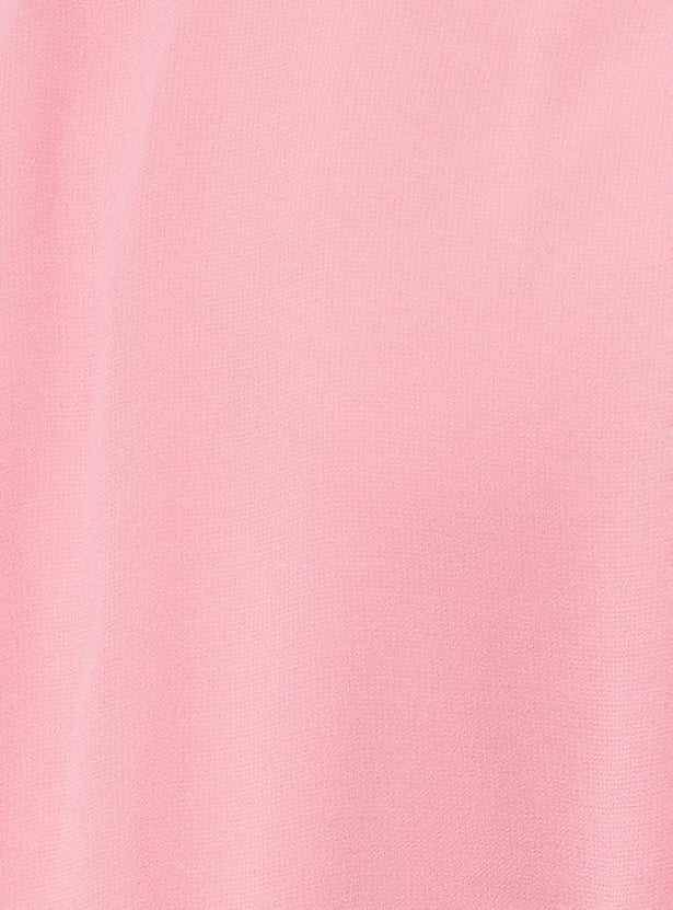 Women Pleated Tie-Up Waist Dress