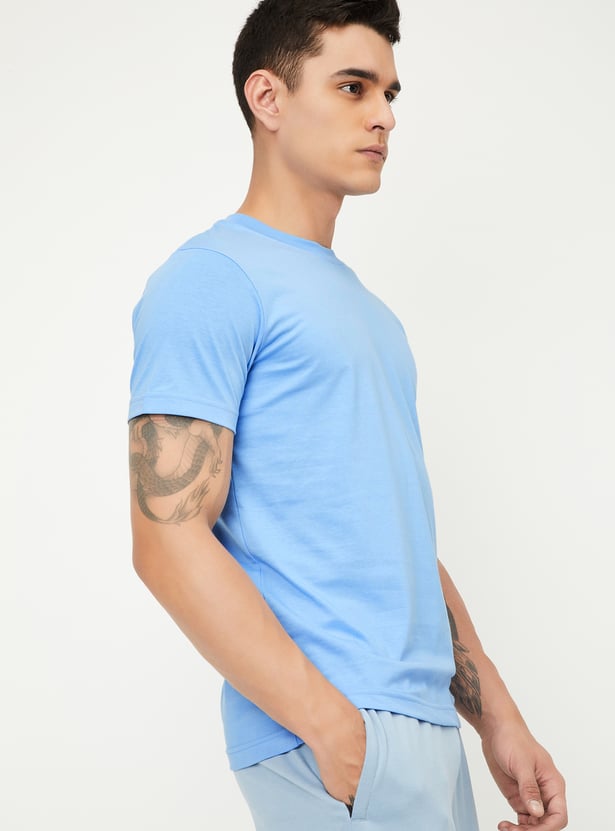 Men Solid Lounge T-shirts - Pack of 2