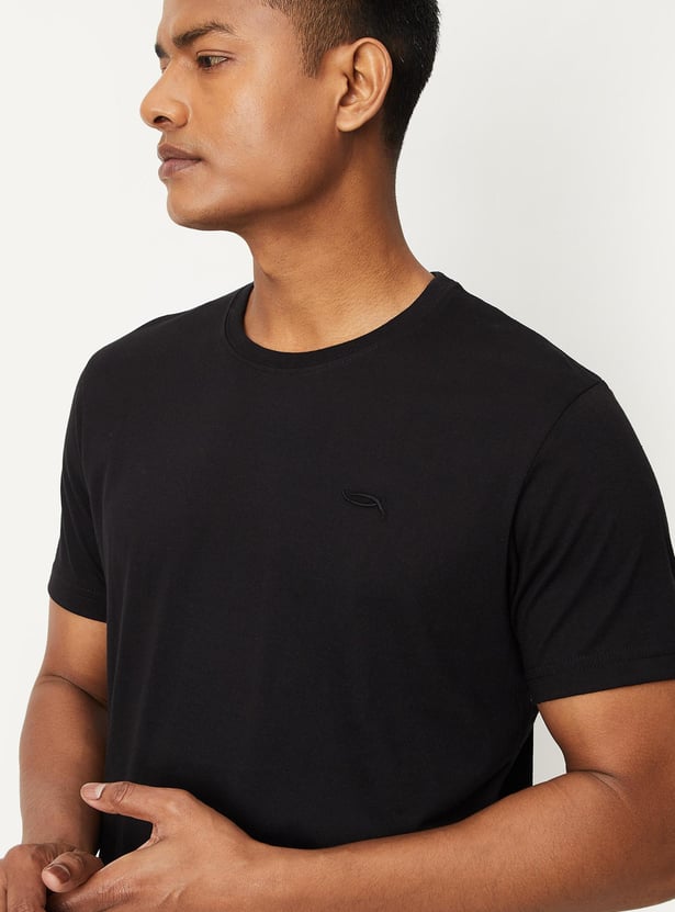 Men Solid Lounge T-shirts - Pack of 2