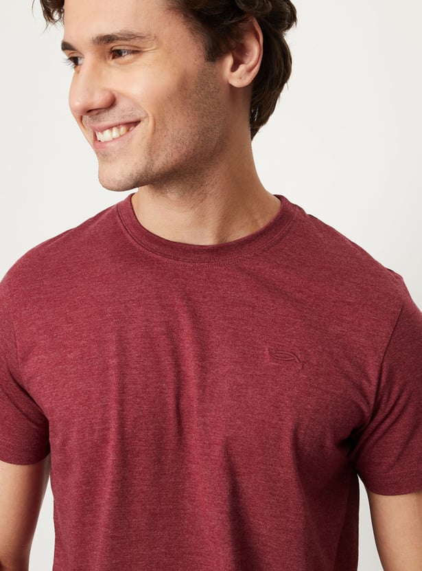 Men Solid Loungewear T-shirts - Pack of 2