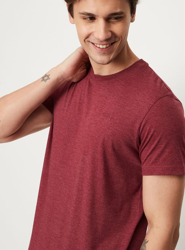 Men Solid Loungewear T-shirts - Pack of 2