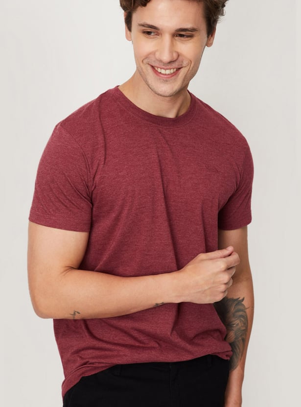 Men Solid Loungewear T-shirts - Pack of 2
