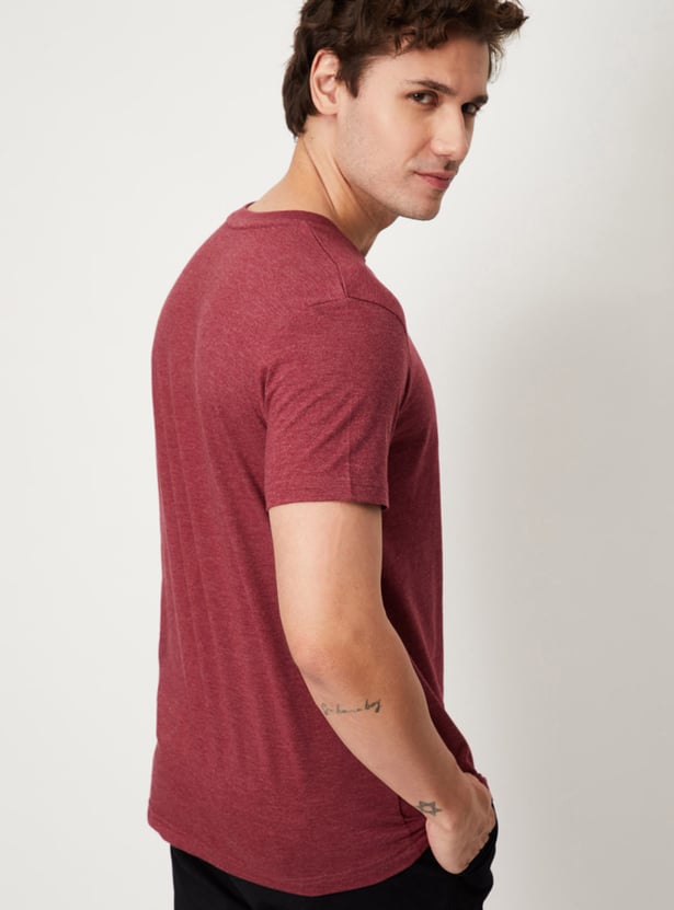 Men Solid Loungewear T-shirts - Pack of 2