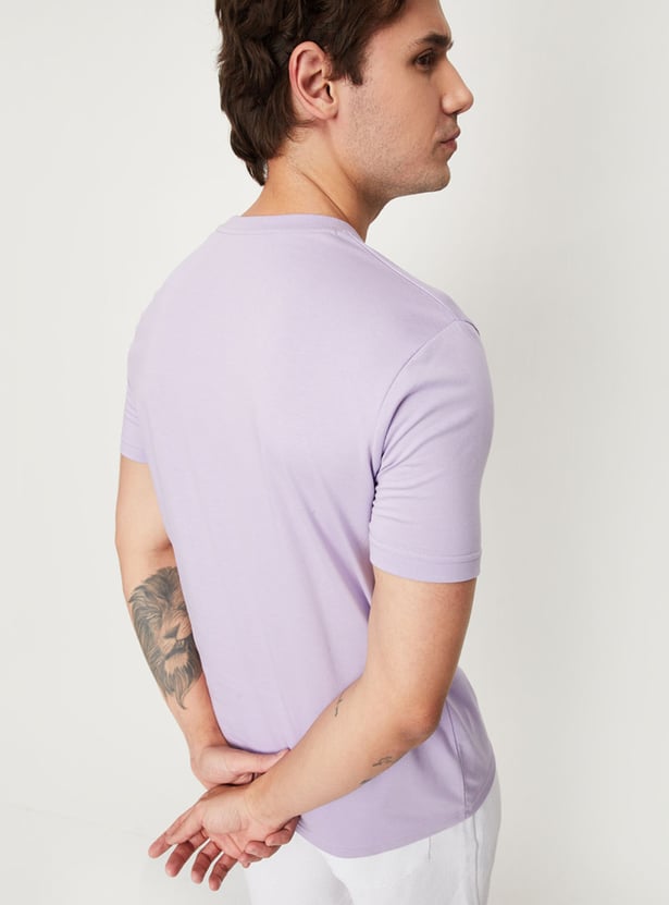 Men Solid Loungewear T-shirts - Pack of 2