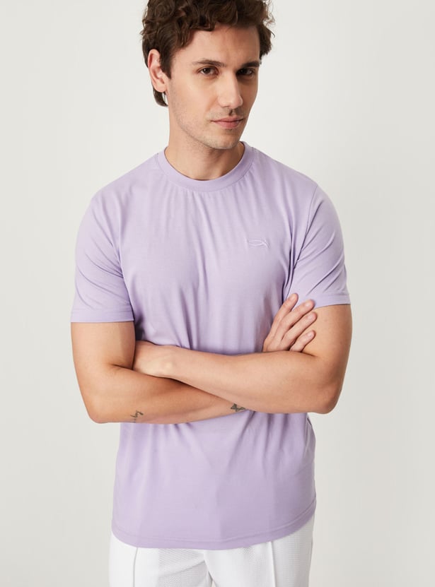 Men Solid Loungewear T-shirts - Pack of 2