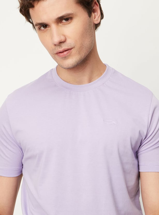 Men Solid Loungewear T-shirts - Pack of 2