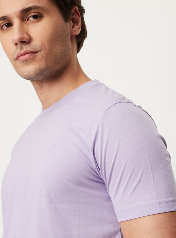 Men Solid Loungewear T-shirts - Pack of 2