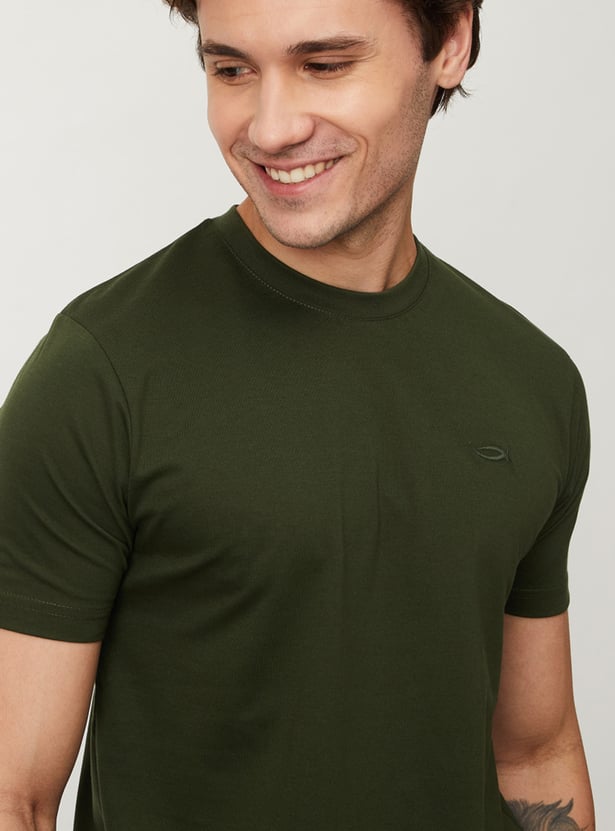 Men Solid Loungewear T-shirts - Pack of 2