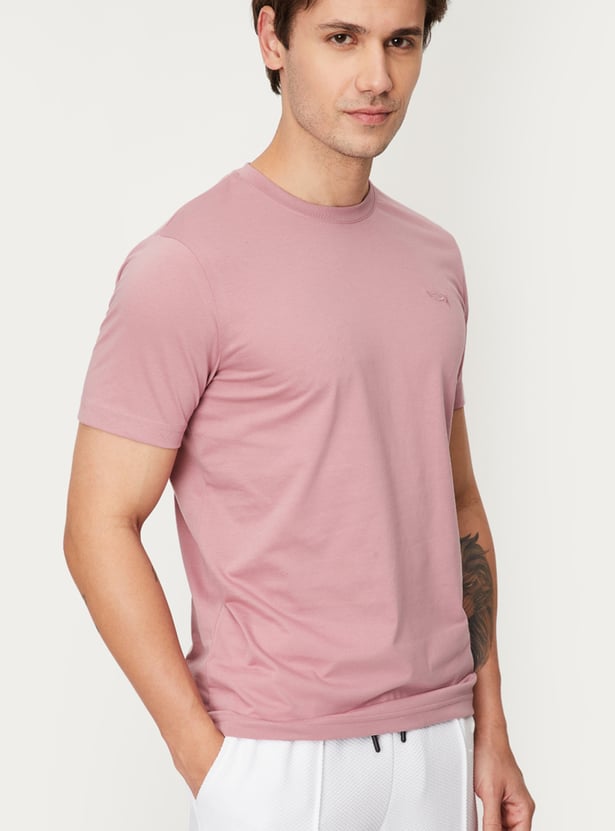 Men Solid Loungewear T-shirts - Pack of 2